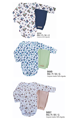 Body estampado masculino manga comprida