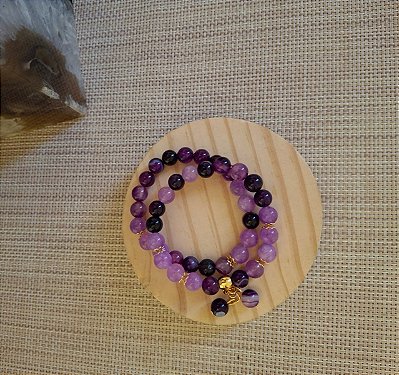Pulseira em Quartzo Ametista