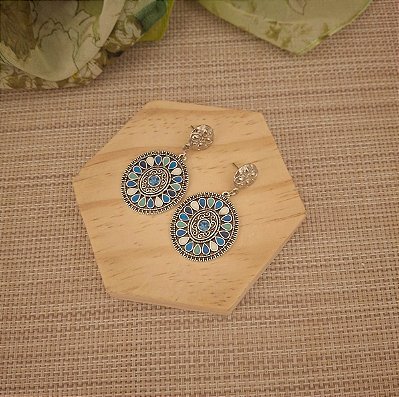 Brinco Pendente Mandala