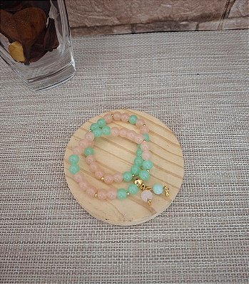 Pulseiras de Murano Tiffany e Rosa