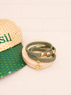 Pulseira Corda Náutica Verde Copa Bella Perla