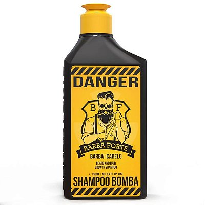 Shampoo para Barba e Cabelo 250ml - Danger - Barba Forte
