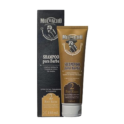 Shampoo para Barba 140ml - Bay Rum - Muchacho