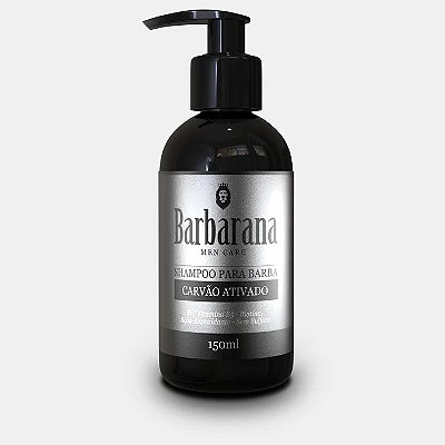 Shampoo para Barba 150ml Carvao Ativado - Royal Allure - Barbarana