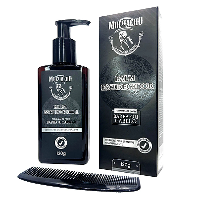 Balm para Barba e Cabelo Escurecedor 120ml - Classic - Muchacho