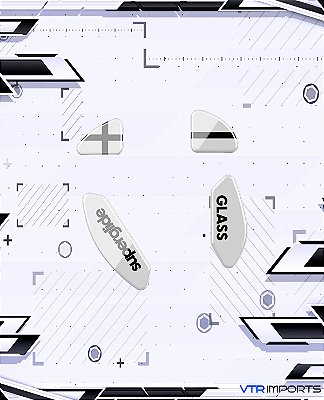 Mousefeet de Vidro Pulsar Superglide V1 - Xtrfy M4 Wireless (BRANCO)