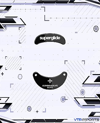 Mousefeet de Vidro Pulsar Superglide V1 - Zowie FK/ZA/S series (No ZA13)  (PRETO)