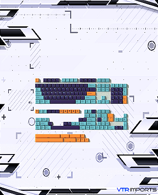 (PRONTA ENTREGA) Keycaps Purple Night 173 Teclas (Teclado Full Size)