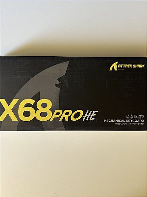 Teclado Attack Shark X68 PRO HE - Preto e Vermelho (Open Box)