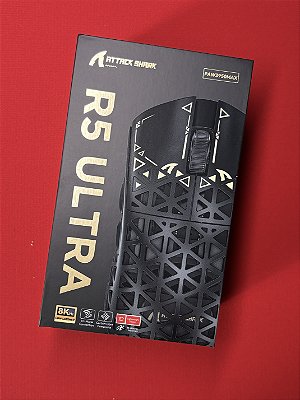 Mouse Attack Shark R5 Ultra 8Khz - Branco (Open Box)