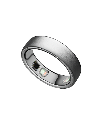 Anel Inteligente Oura Ring 5 Cerâmica - Brushed Silver