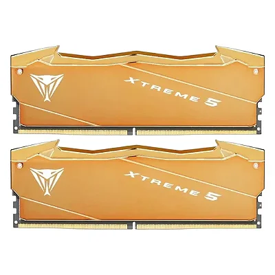 Memória RAM Patriot Viper Xtreme 5 Aurum 64GB (2x32GB) DDR5 6000 MT/s CL30 - Dourado (VXA564G6030K)