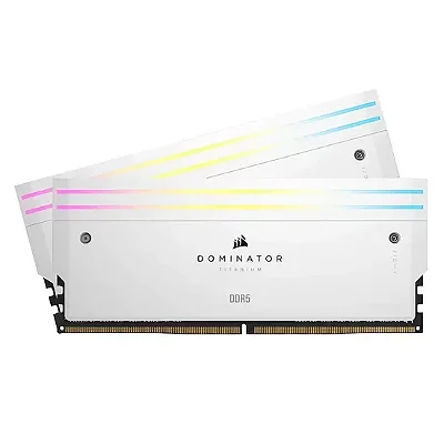 Memória RAM Corsair Dominator Titanium RGB 32GB (2x16GB) DDR5 7000 MT/s CL34 - CMP32GX5M2X7000C34W