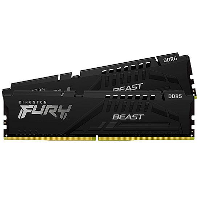 Memória RAM Kingston Fury Beast DDR5 32GB (2x16GB) 5600 MT/s - Preto (KF556C36BBEK2-32)