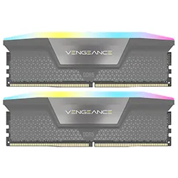 Memória RAM Corsair Vengeance RGB C40 DDR5 32GB (2x16GB) 5200 MT/s - Cinza (CMH32GX5M2B5200Z40K)