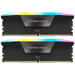Memória RAM Corsair Vengeance RGB DDR5 96GB (2x48GB) 6800 MT/s - Preto (CMH96GX5M2B6800C34)