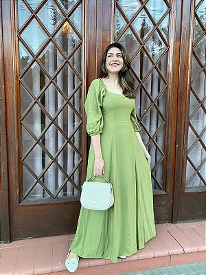 Vestido outono (Verde oliva)
