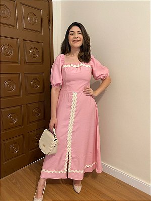 Vestido Clássico (Rosa)