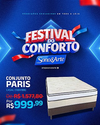 Cama Unibox Acoplada Paris Molas Ensacadas - SoftFlex