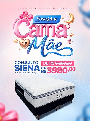 Conjunto Box Molas Ensacadas Siena Visco-Elástica - Soft Flex