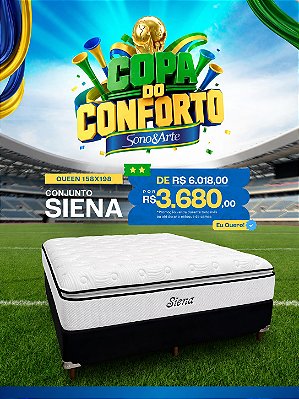 Conjunto Box Molas Ensacadas Siena Visco-Elástica - Soft Flex
