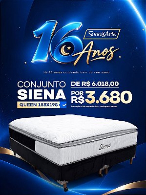 Conjunto Box Molas Ensacadas Siena Visco-Elástica - Soft Flex