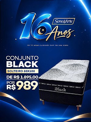 Conjunto Box Black Molas Ensacadas.