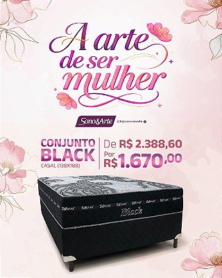 Conjunto Box Black Molas Ensacadas.