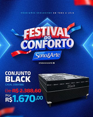 Conjunto Box Black Molas Ensacadas.