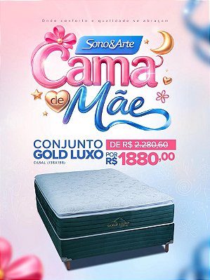 Conjunto Box Gold Luxo Molas Ensacadas - Soft Flex