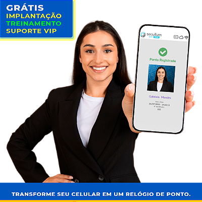 Registro Facial Para Controle de Ponto | Ponto Online Mensal  Assinatura 12 Meses | Pacote de 10 Funcionários