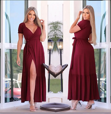 VESTIDO FEMININO ENVELOPE