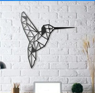 Decoração Geométrica - Beija-flor em 3D