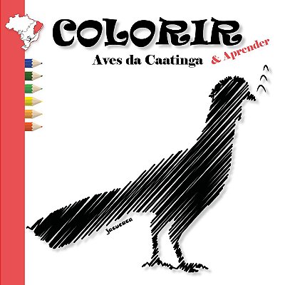 Livro Infantil Aves da Caatinga: Colorir & Aprender. Paulo Santos.