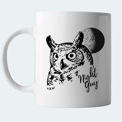 Caneca LOOK! Night Guy - Jacurutu.