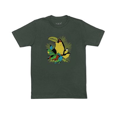Camiseta LOOK! X Espinheiro Negro (Aves da Mata Atlântica)