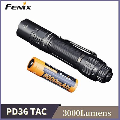 Lanterna Fenix PD36 TAC 3000 Lumens com bateria recarregável