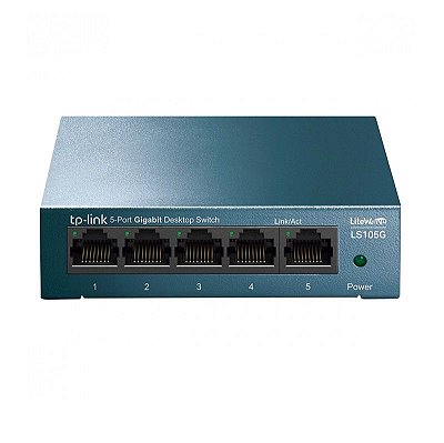 TP-Link Switch, HUB 05P LS105G 10/100/1000 GIGABIT Case de Aço