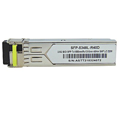 SFP 2.5G 40KM BiDi LC DDM TX1550-RX1310NM 5348L-R40D