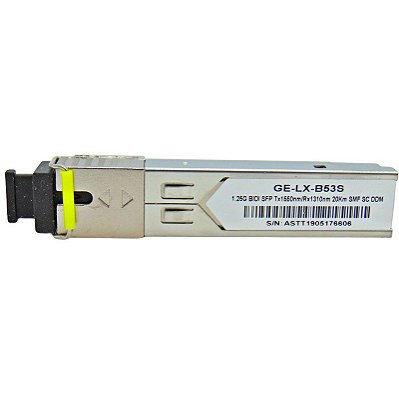 SFP 1.25G 20KM BiDi SC DDM TX1550-RX1310NM GE-LX-B53S