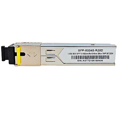 SFP 1.25G 20KM BiDi SC DDM TX1550-RX1310NM 5324S-R20D