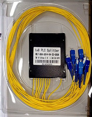 Splitter 1x8 2MM 1.5M SM SC-UPC PLC