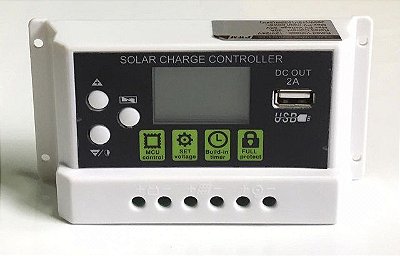 Controlador Solar PWM 20A 12V/24V DC OUT 2A USB