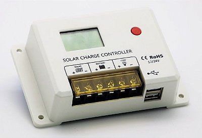 Controlador Solar PWM 30A 12V/24V 2USB HC2430