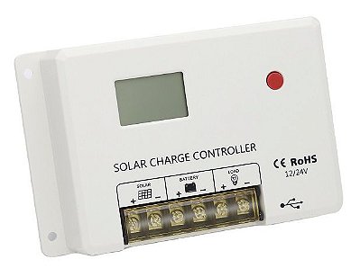 Controlador Solar PWM 10A 12V/24V 2USB HC2410