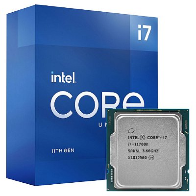 Processador Intel Core i7-11700K S1200 3.6GHZ 16MB BOX (SEM COOLER)