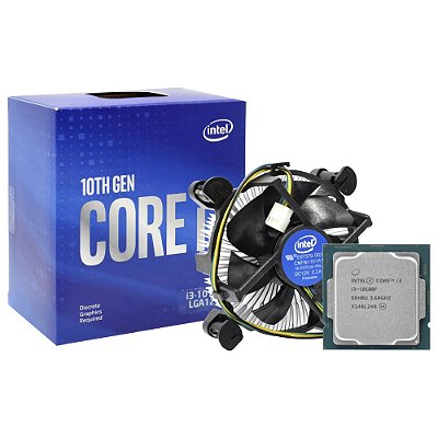 Processador Intel Core i3 10100 10 Geração 6MB/ Soquete 1200 / 3.6