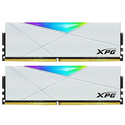 Memória DDR4 32GB 3200MHz ADATA (2X16GB) XPG SPECTRIX D50 RGB BRANCO AX4U320016G16A-DW50