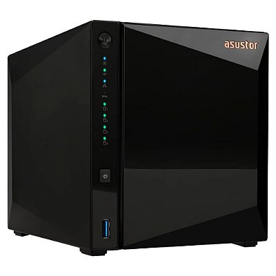 Servidor Nas Storage Asustor AS3304T V2 4 BAIA CEL1.4GHZ/2GB/2-GBLAN/SATA 2/3/USB3.2/LAN