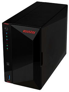 Servidor Nas Storage Asustor AS5202T 2 BAIA DC2.0GHZ/2GB/2-GBLAN/SATA 2/3/HDMI/USB3.2/LAN